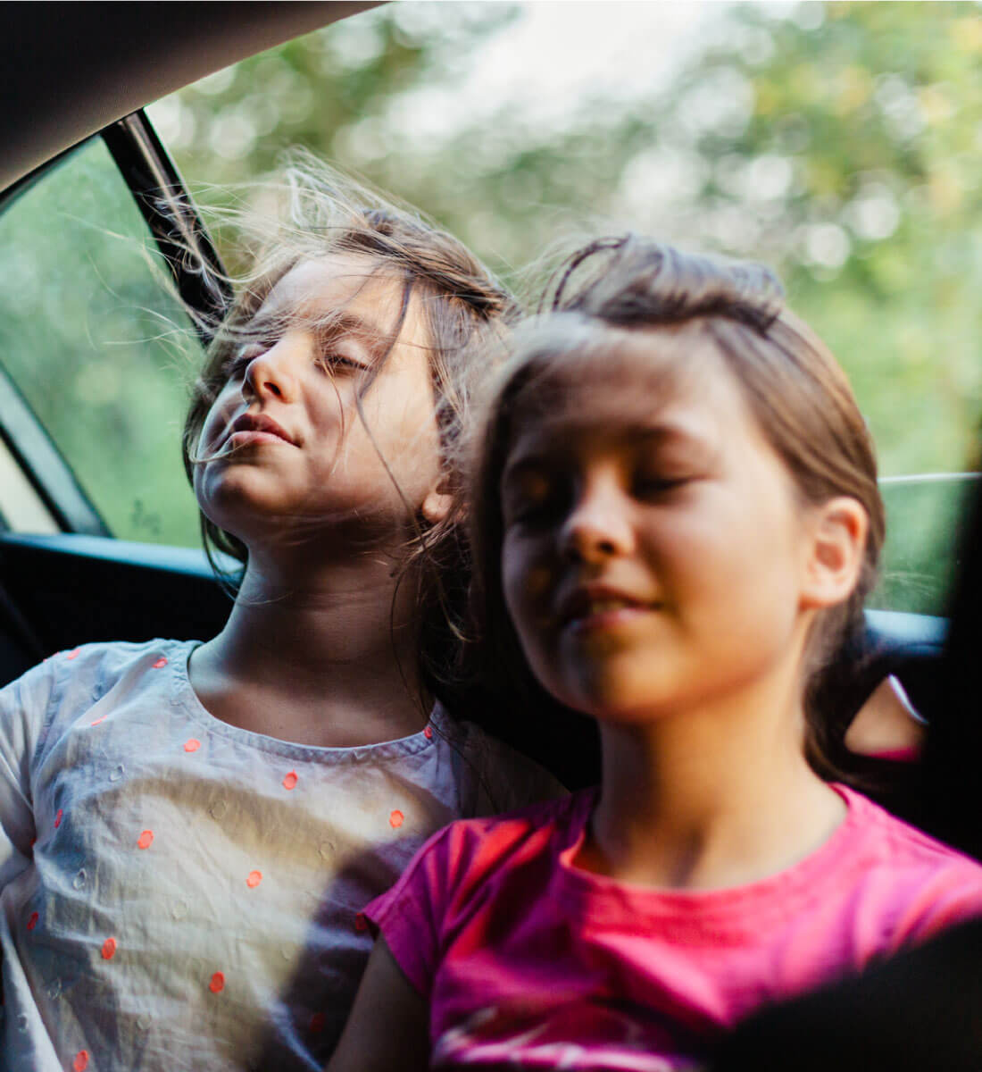 kids in car